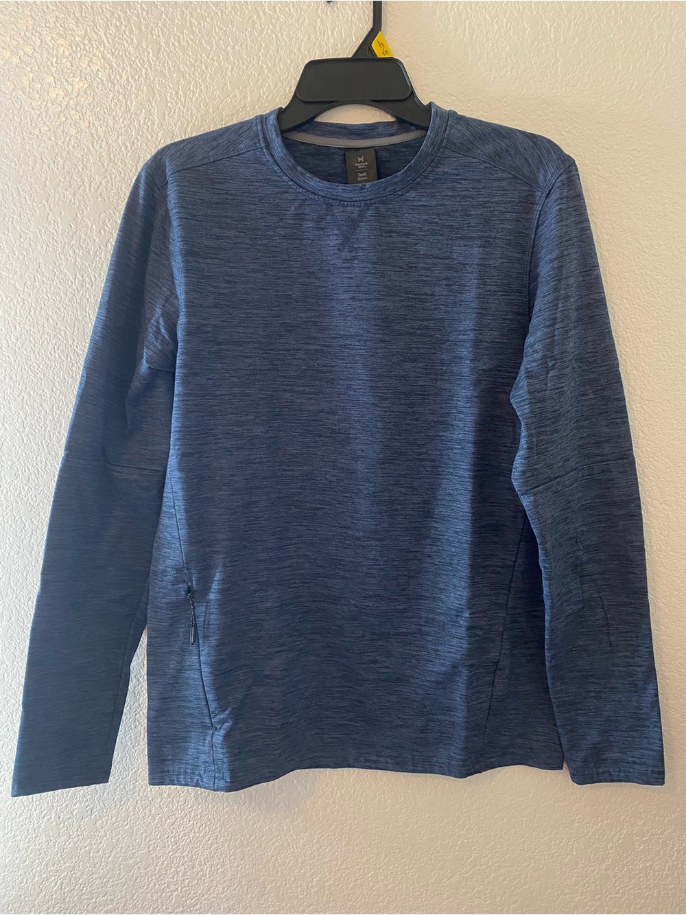 Men's Heathered Navy Crewneck Sweater